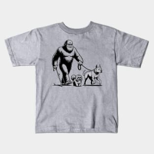 Walking the dogs Kids T-Shirt